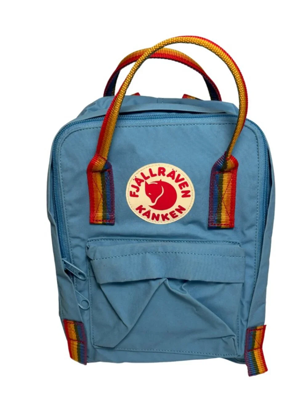 Fjällräven Kånken Blue and Rainbow Mini Backpack